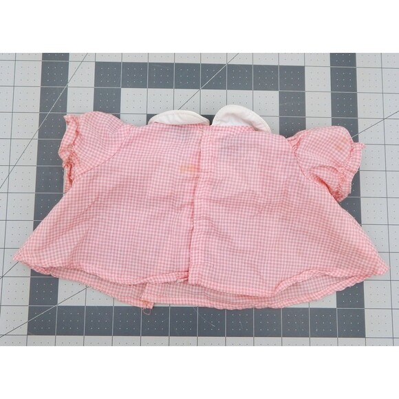 Cabbage Patch Kids Doll Pink Check Dress Coleco Preemie Vintage 1980s - Picture 4 of 8